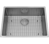 Evier sous-plan inox platinium LEGATO 1 bac 560x440 - cache bonde inclus