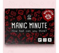 Lujaro Games: Manic Minute NSFW - Édition Not Safe For Work - After Dark - Jeu hilarant réservé aux adultes - enterrement de vie de jeune fille, rendez-vous galant, jeu Ice Breaker, jeu de voyage