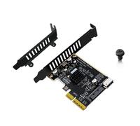 LUJIAXI Adaptateur de transfert rapide USB 3.2 Gen 2 Type E pour panneau avant PCIExpress 4X Slot 20 Gbit/s