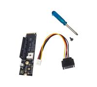 LUJIAXI Adaptateur PCIE 4X vers 2 PCIE pour disque dur convertisseur lecteur carte de remplacement pour accessoires informatiques carte de traitement de données