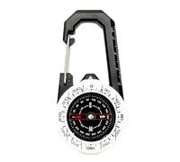 LUJIAXI Boussole professionnelle de type boucle d'extérieur étanche avec mousqueton - Outil de guidage directionnel portable durable pour le sport