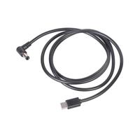 LUJIAXI Câble d'alimentation coudé à angle droit CC 5,5 x 2,5 mm compatible USB C 9 V 12 V 20 V pour systèmes de diffusion