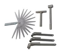 LUJIAXI Clé de réparation de valves de moteur de scooter, outil de réglage carré hexagonal avec jauges palpeuses en acier inoxydable