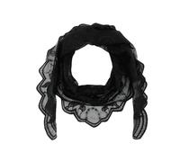 LUJIAXI Élégant voile en dentelle pour catholique vintage latine masse massive écharpe fleur foulard foulard foulard châle décontracté, Noir , Taille unique