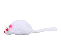 LUJIAXI Hochet jouet pour animaux domestiques en peluche douce pour jouer, attraper chaton, souris interactive, jouets pour intérieur blanc/jouet interactif pour animaux domestiques d'intérieur