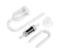 LUJIAXI Kit diffuseur de CO2 en verre en forme de U pour aquarium planté pour réservoir Crée un CO2 riche en CO2 silencieux ventouse