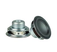 LUJIAXI Lot de 2 haut-parleurs de forme ronde 8 W 4 Ohm 45 mm Caisson de basses multimédia Amplificateur portable