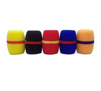 LUJIAXI Lot de 5 filtres en mousse pour micro, pare-brise, pour entretiens en studio, protection contre les parasites