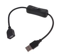 LUJIAXI Rallonge USB mâle vers femelle avec interrupteurs marche/arrêt à bascule pour enregistrement de conduite, lampe de bureau LED, ventilateur USB, câble d'alimentation LED avec commutateurs