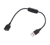LUJIAXI Rallonge USB mâle vers femelle avec interrupteurs marche/arrêt à bascule pour enregistrement de conduite, lampe de bureau LED, ventilateur USB, câble d'alimentation LED avec commutateurs