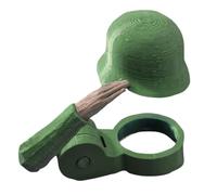 LUJIAXI Soldier Salutes Lot de 2 décorations de bouteille conviviales idéales pour les réunions à la maison et les pique-niques en plein air