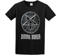 LUJIEBAO Men's Dimmu Borgir Logo T-Shirt O-Neck Unisex Short Sleeve T-Shirt Black L