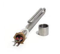 Lujinxun - élément chauffant électrique en acier inoxydable, Tube rehausseur for chaudière à eau, 1 "/DN25/32mm, ac 110V/220V/380V,1/2/3/4/6kw, 1 pièce(WHITE,110V,4KW 260mmL)