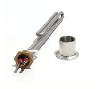 Lujinxun - élément chauffant électrique en acier inoxydable, Tube rehausseur for chaudière à eau, 1 "/DN25/32mm, ac 110V/220V/380V,1/2/3/4/6kw, 1 pièce(Gray,110V,1KW 180mmL)