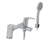 Lujo Mitigeur bain/douche chromé - Commandes modernes à levier avec kit de douche inclus