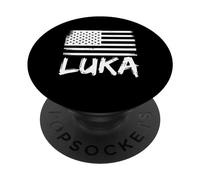 Luka Prénom personnalisé Citoyenneté Anniversaire Nom PopSockets PopGrip Adhésif