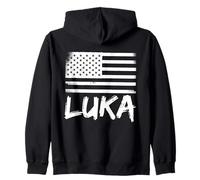 Luka Prénom personnalisé Citoyenneté Anniversaire Nom Sweat à Capuche