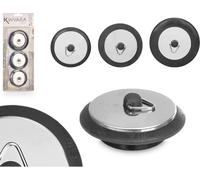 Lukardie® Bouchon de vidange - Bouchon d'évier - Acier inoxydable - 3 tailles - Universel