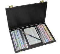 LUKAS 1862 Kit de Peinture Aquarelle, Bois, 70 Couleurs Assorties, Boîte Métal 70 demi-godets