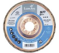 LUKAS-ERZETT Disque à lamelles SLTT (ZA) Ø125 mm grain 40 plat-bombé pour acier 1 pièce