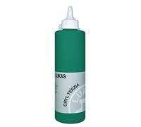 LUKAS CRYL TERZIA 500 ml - Peinture acrylique de qualité étude - Couleur : vert oxyde de chrome feu (imitation)