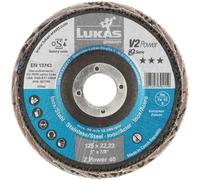 LUKAS Disque à lamelles V2 POWER ZK D. 125 mm granulation 40 plat ( 4000840346 )
