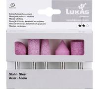 LUKAS-ERZETT A20480005602F1 Kit de broches de ponçage 5 pièces pour tige en acier/acier moulé 6 mm corindon | Commerce spécialisé