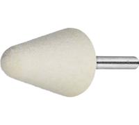 LUKAS-ERZETT A3705030406 Broche de polissage P3KE forme conique circulaire 30x40 mm tige 6 mm feutre pour pâte de polissage 10