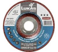 LUKAS-ERZETT AS008322V9802 T27 125x7,0x22,23 Disque à ébarber Diamètre 125 mm 10 pc(s)