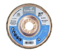 LUKAS-ERZETT LUKAS Disque à lamelles SLTT (ZA), plat-bombé pour acier, ⌀ 125 mm, Grain : 40 Quantité:1