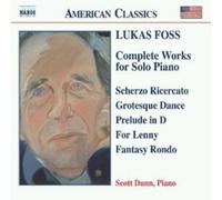 Lukas Foss Complete Works for Solo Piano (Dunn) (CD) Album