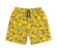 Lukbfall Short de bain pour homme à séchage rapide avec doublure en maille respirante, Canard #05, Small