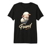 Luke 15:4-7 Parable of The Lost Sheep Found by Jesus Christ T-Shirt Haut de Gamme