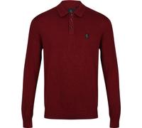 Luke 1977 - "Venice" polo shirt pour homme Jerseyware manches longues GT5916 (S) (Rouge)