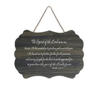 Luke 4:18 19 The Spirit of The Lord Is on Me Because He Has Anointed Me to Proclaim Good News to Th Plaque murale en bois rustique Décoration murale 15,2 x 25,4 cm