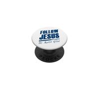 Luke 9:23 Follow Jesus No Matter What - Christian Gospel PopSockets PopGrip Adhésif