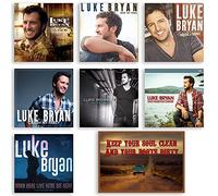 Luke Bryan Album Studio Collection complète I'll Stay Me / Doin' My Thing / Tailgates / Crash My Party / Kill the Lights / What Makes You Country / Born Here Live Her + Carte d'art bonus