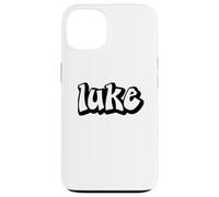 Luke Graffiti Nom personnalisé Lettrage Noir Blanc Coque pour iPhone 13