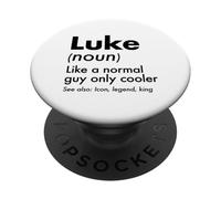 Luke Like A Normal Guy Only Cooler Legend King Prénom PopSockets PopGrip Adhésif