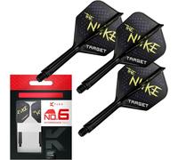 Luke Littler Ailettes et Système d'arbre, No.2/No.6 Pack de 3 Ailettes Kflex All in One, The Nuke Player Edition Accessoires de Fléchettes Fléchettes K-Flex Court/Intermédiaire/Moyen