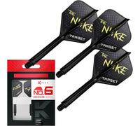 Luke Littler Ailettes et Système d'arbre, No.2/No.6 Pack de 3 Ailettes Kflex All in One, The Nuke Player Edition Accessoires de Fléchettes Fléchettes K-Flex Court/Intermédiaire/Moyen