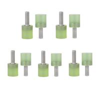 Lukery 10 Vis mécanique M6 avec têtes en polyuréthane, vis à métaux en acier inoxydable 304 (M6x35-20x20)