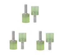 Lukery 6 Vis mécanique M8 avec têtes en polyuréthane, vis à métaux en acier inoxydable 304 (M8x70-20x22)