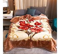 Lukery Couverture Polaire Hiver, Rétro Jete de Canapé Douillette & Confortable Couverture Douce Flanelle Microfibre pour Le Voyage Canapé Lit, Fit All-Season (140x190cm,Lys)