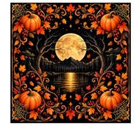 Lukery Impression Nuit Halloween Tapis Boue de Diatomée (Arbre desséché,50x50cm)