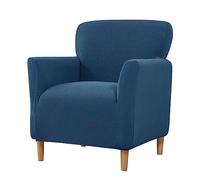 Lukery Jacquard Salon Housses de Fauteuil Petit Housse Canapé Extensible Housse de Canapé 1 Place Quatre Saisons Couleur Unie Housse Canapé pour Sofa Décorative (Bleu Royal)