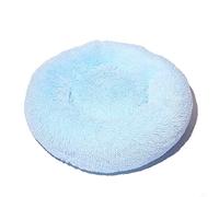 Lukery Panier pour Chien, Lit pour Chien Lit pour Chat Peluche Moelleux Doux Confortable Mignon Rond en Donut Animal de Compagnie Lit Coussin pour Petit Moyen Grands Chiens (100CM,Bleu Ciel)