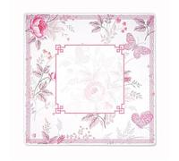 Lukery Tapis Boue de Diatomée Motif Floral, Tapis de Jeu de Plateau Silencieux, Nappe Réduction du Bruit Antidérapant, Protège-Table Absorbe l'Humidité pour Dominos et Cartes (Papillon,60x60cm)