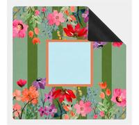 Lukery Tapis Boue de Diatomée Séchage Rapide Facile à Ranger (Floral,80x80cm)