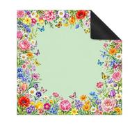 Lukery Tapis Boue de Diatomée Séchage Rapide Facile à Ranger (Papillon,80x80cm)
